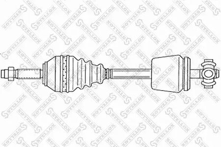 Привод левый 681 мм STELLOX 158 1766-SX